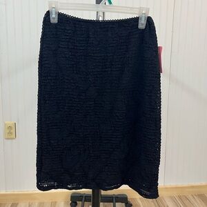 Kokoon Chic Black Textured Pencil Skirt